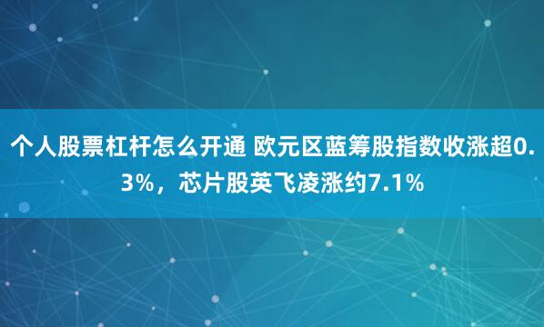 个人股票杠杆怎么开通 欧元区蓝筹股指数收涨超0.3%，芯片股英飞凌涨约7.1%