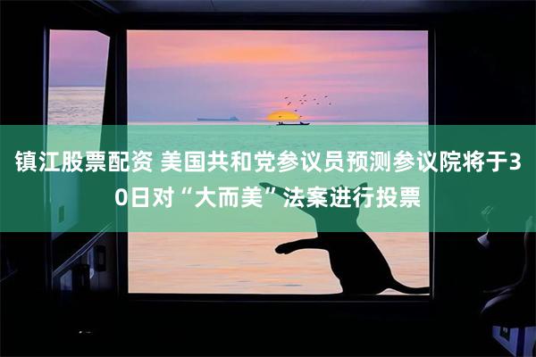 镇江股票配资 美国共和党参议员预测参议院将于30日对“大而美”法案进行投票